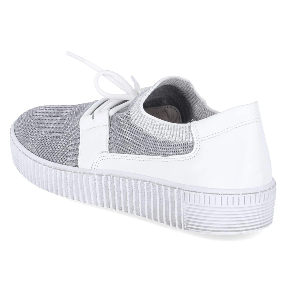 Slipper - grau/weiss/silber