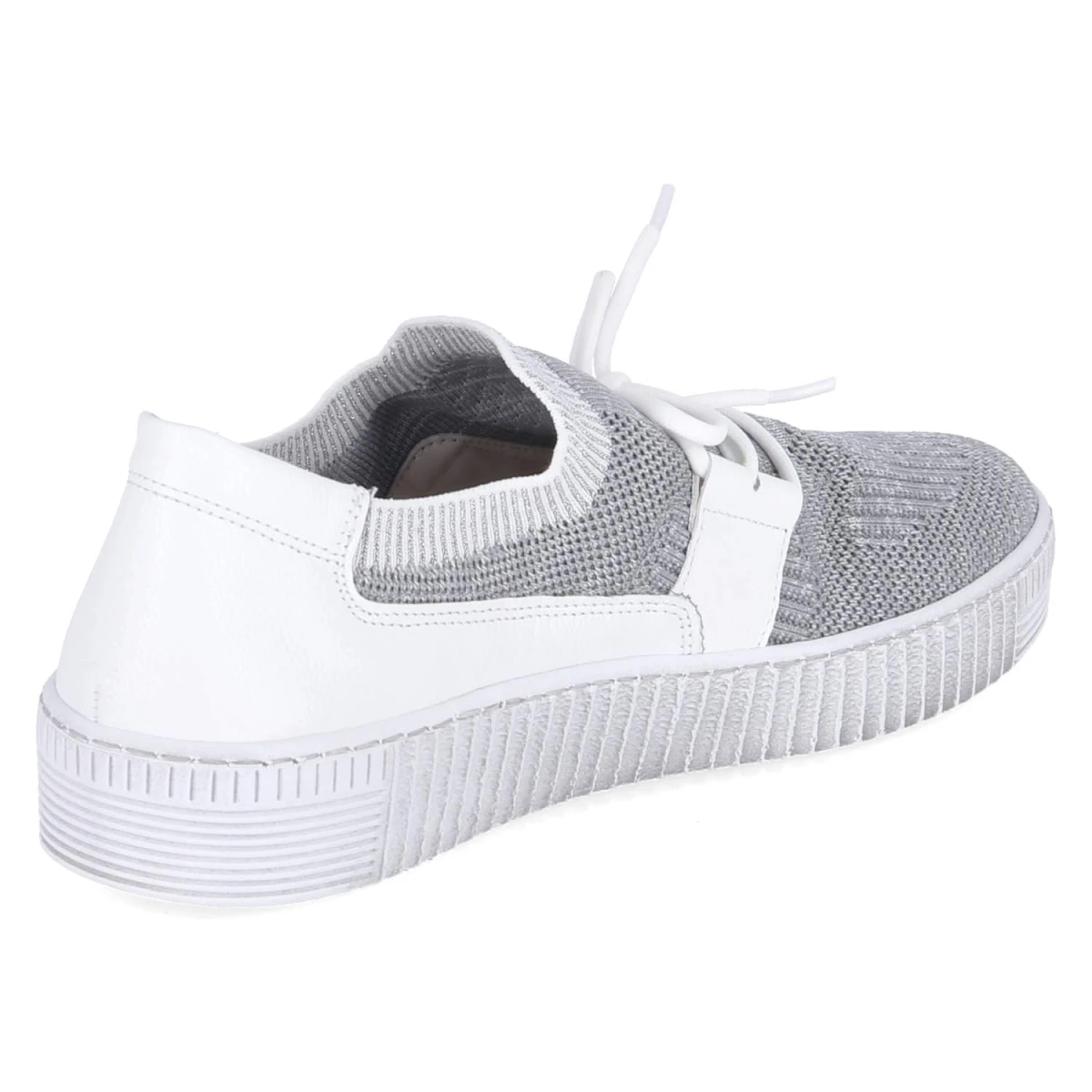 Slipper - grau/weiss/silber