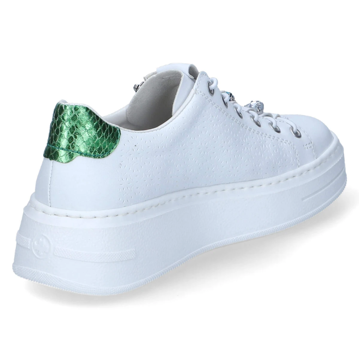 Low Sneaker - weiss/apfel/weiss