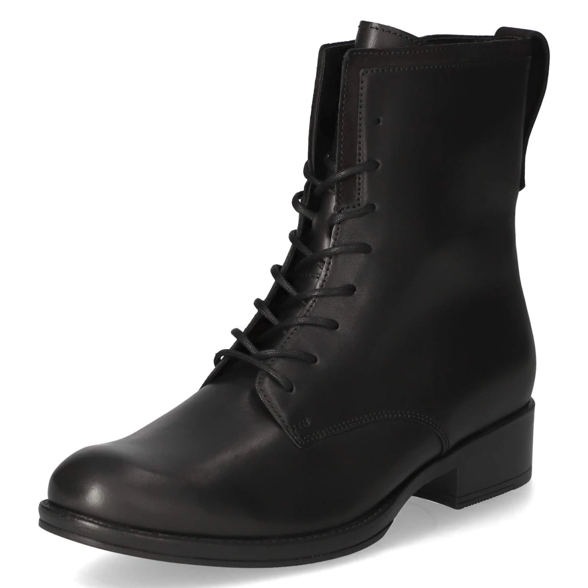 Schnürstiefeletten - schwarz