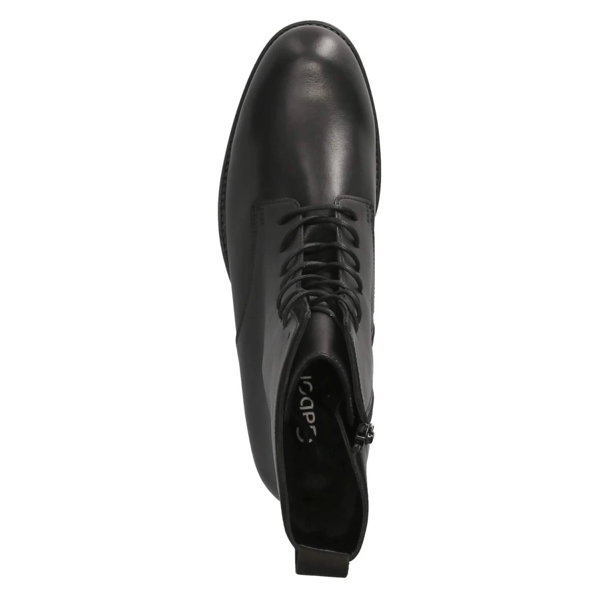 Schnürstiefeletten - schwarz