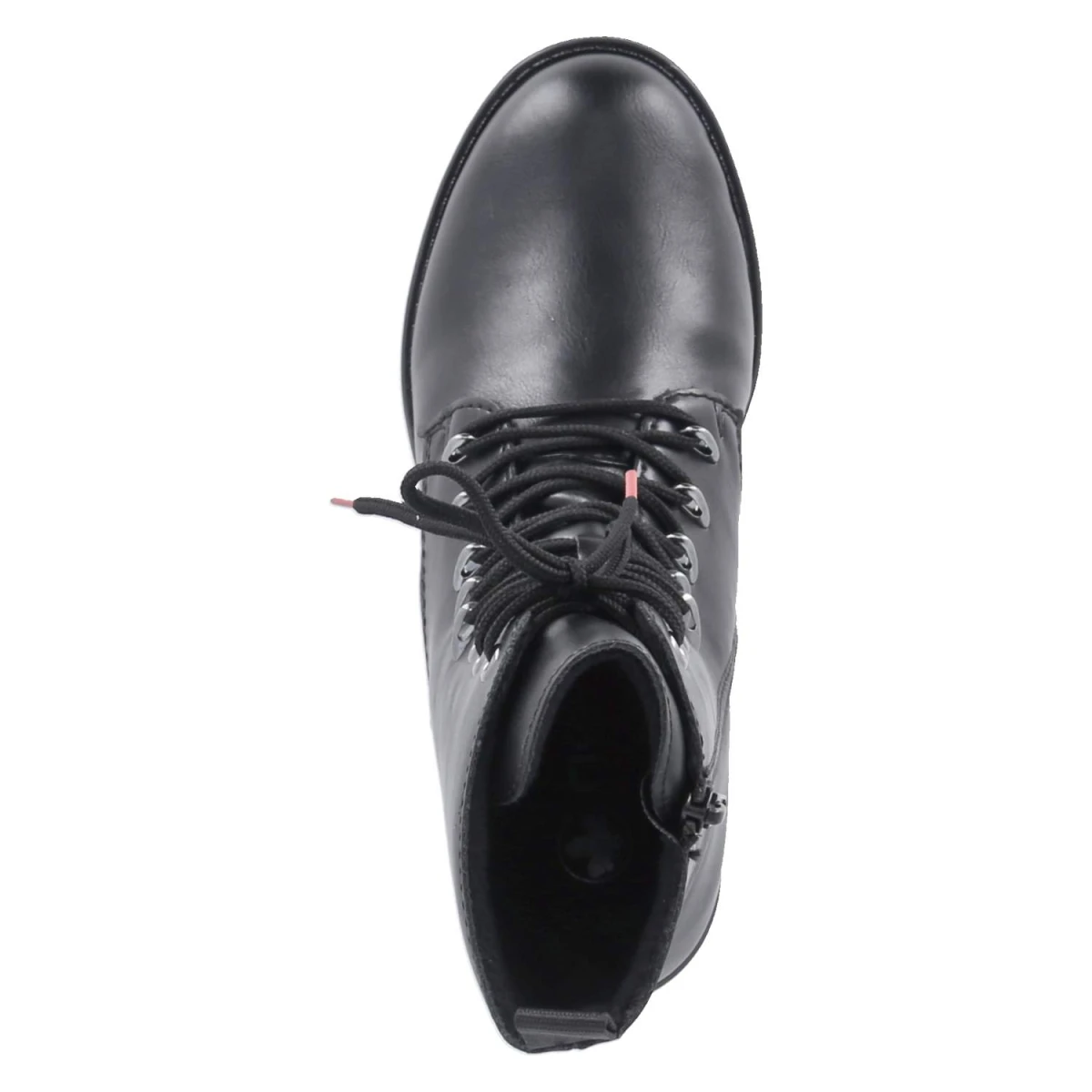 Schnürstiefeletten - schwarz