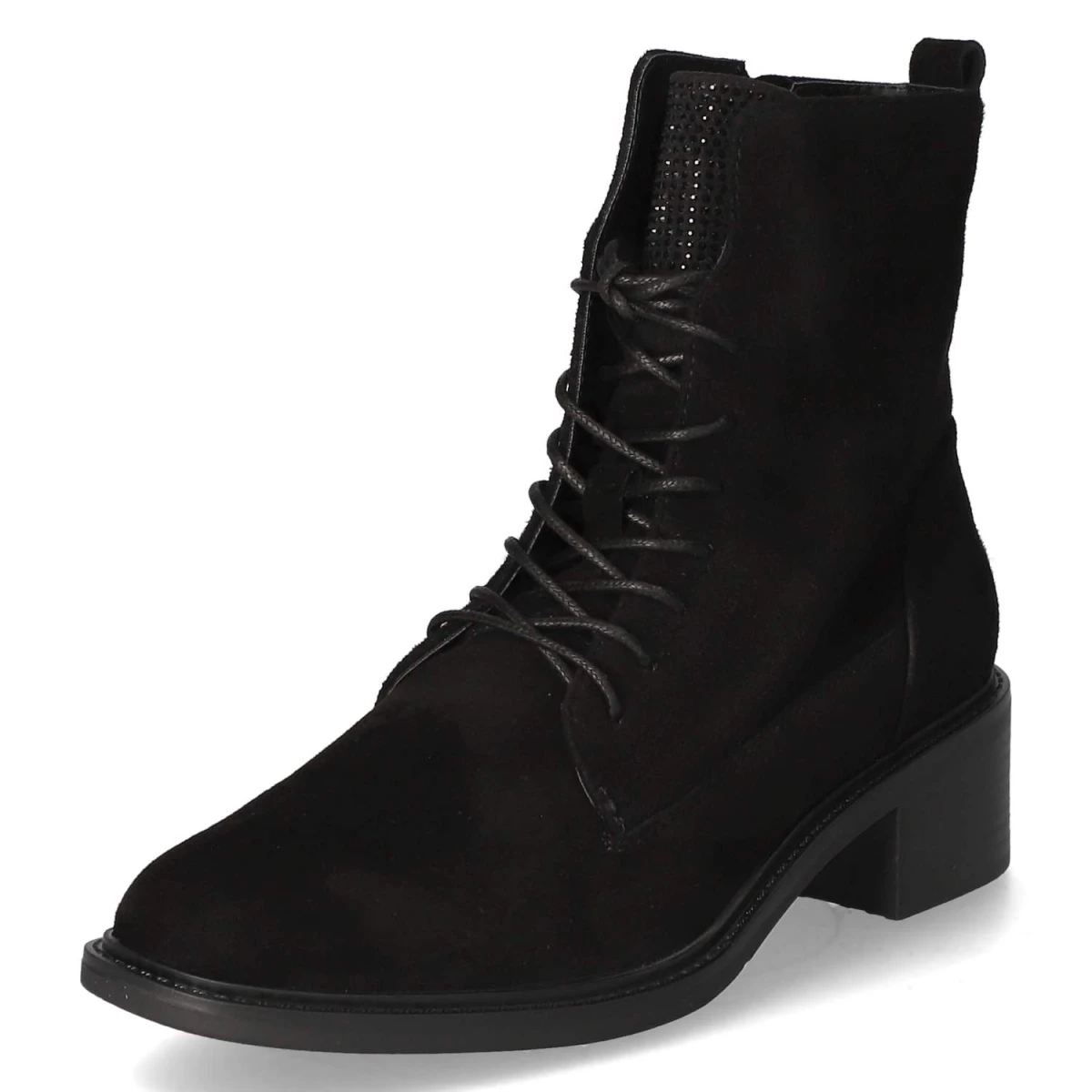 Schnürstiefeletten - BLACK
