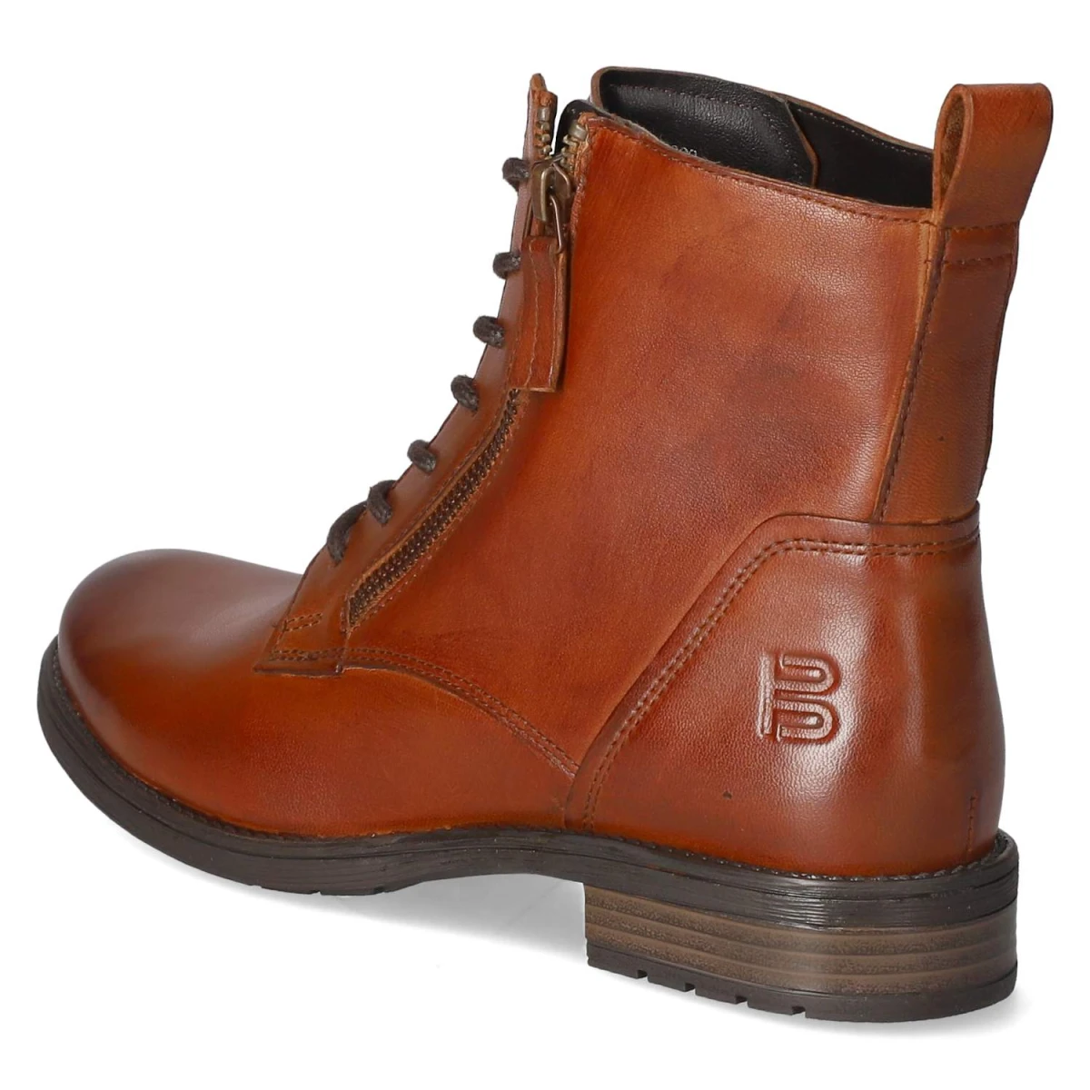 Schnürstiefeletten - cognac