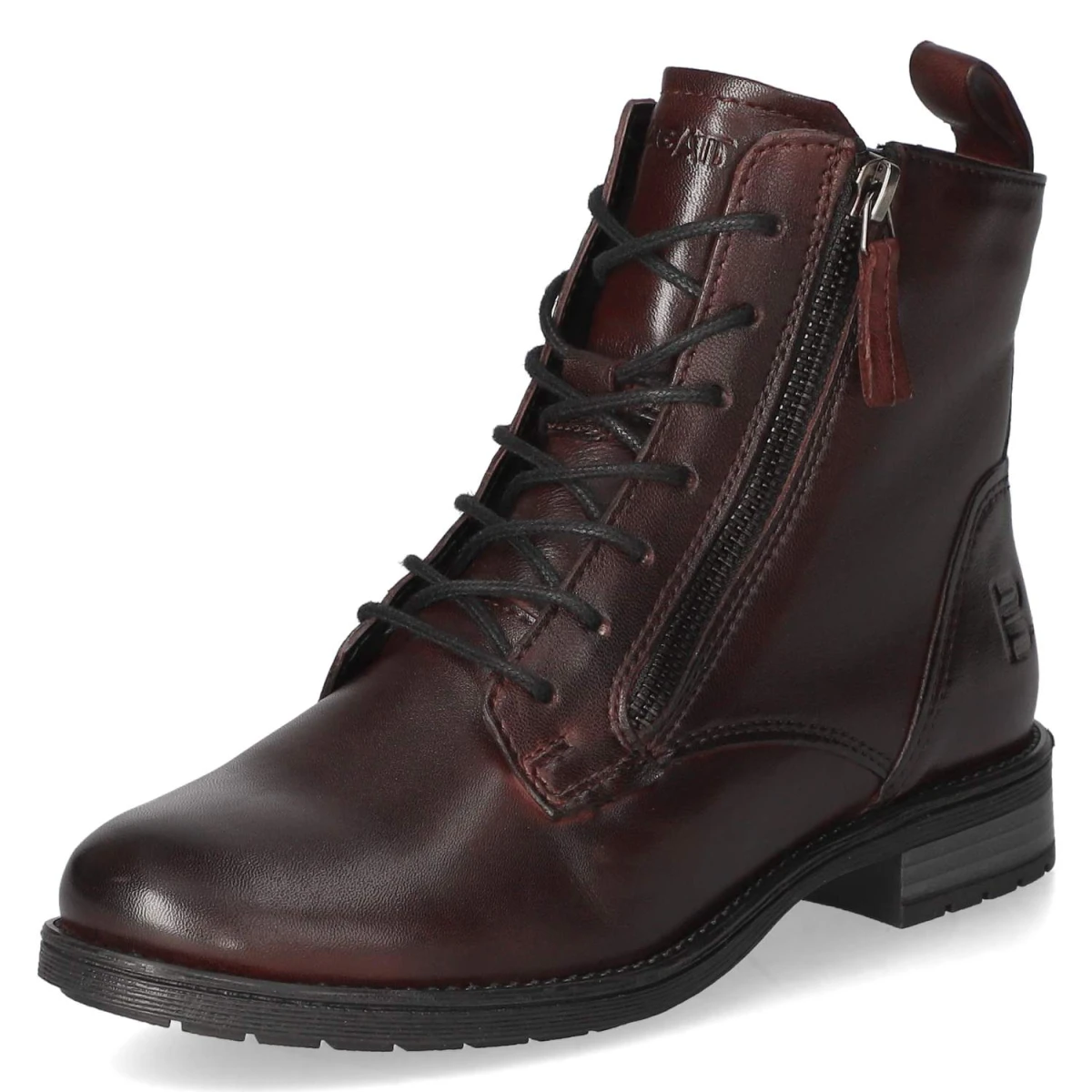 Schnürstiefeletten - bordo