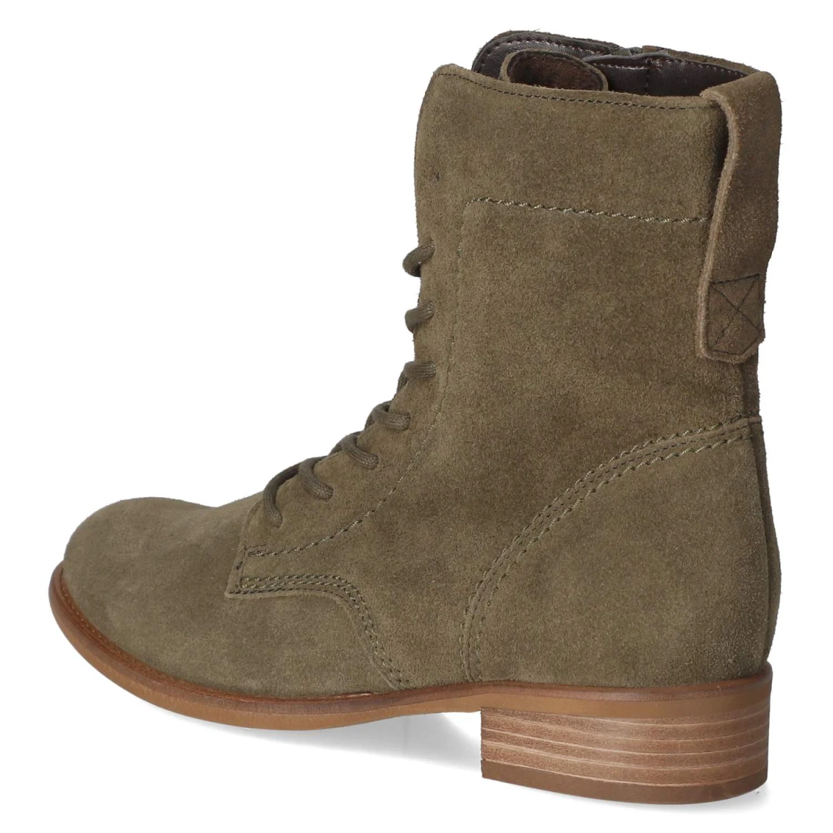 Schnürstiefeletten - oliv