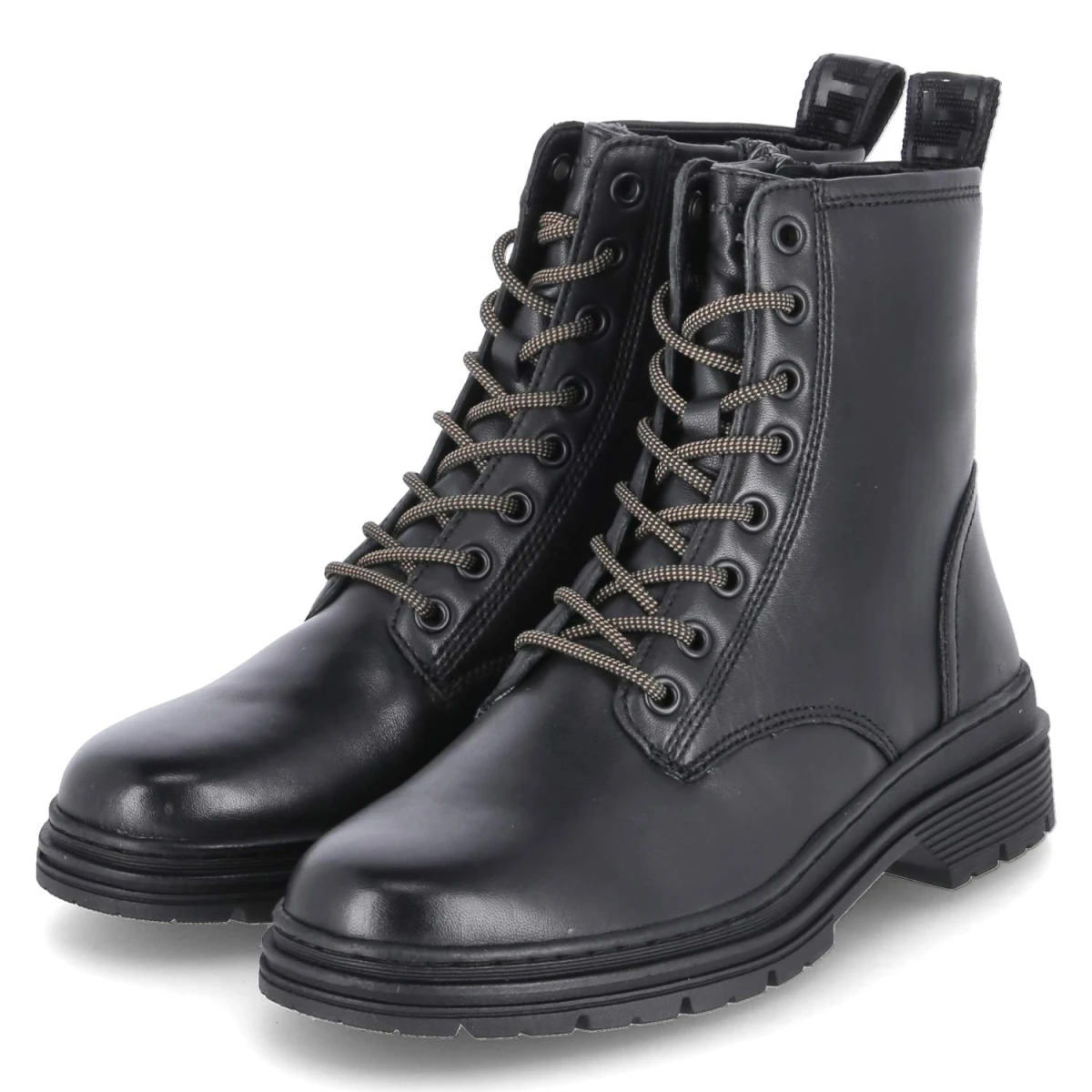 Schnürstiefeletten - black