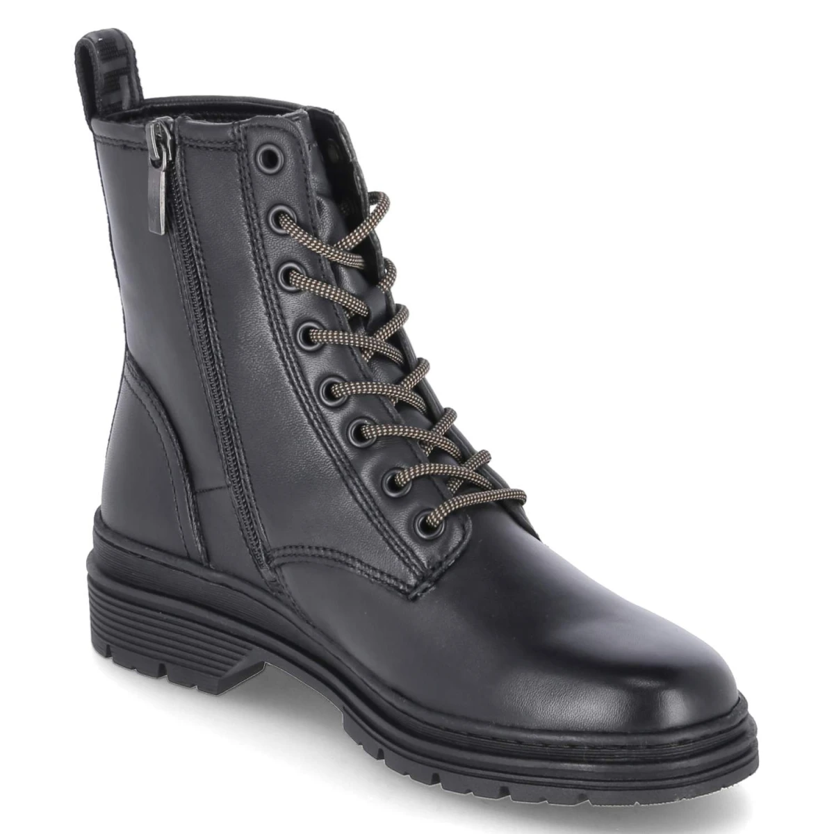 Schnürstiefeletten - black
