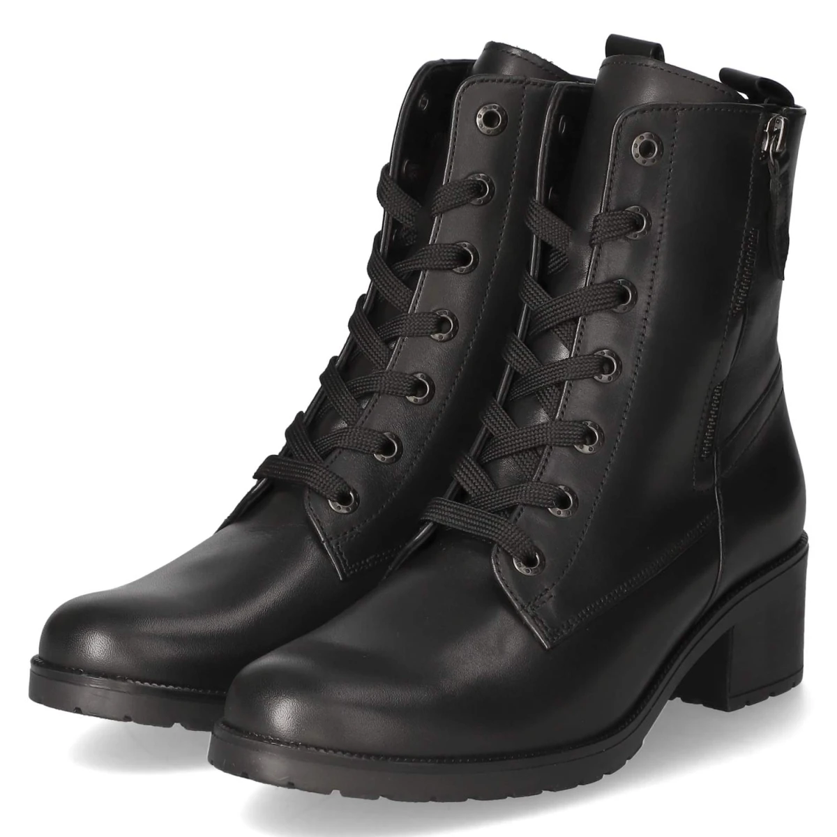 Schnürstiefeletten - schwarz (Micro)