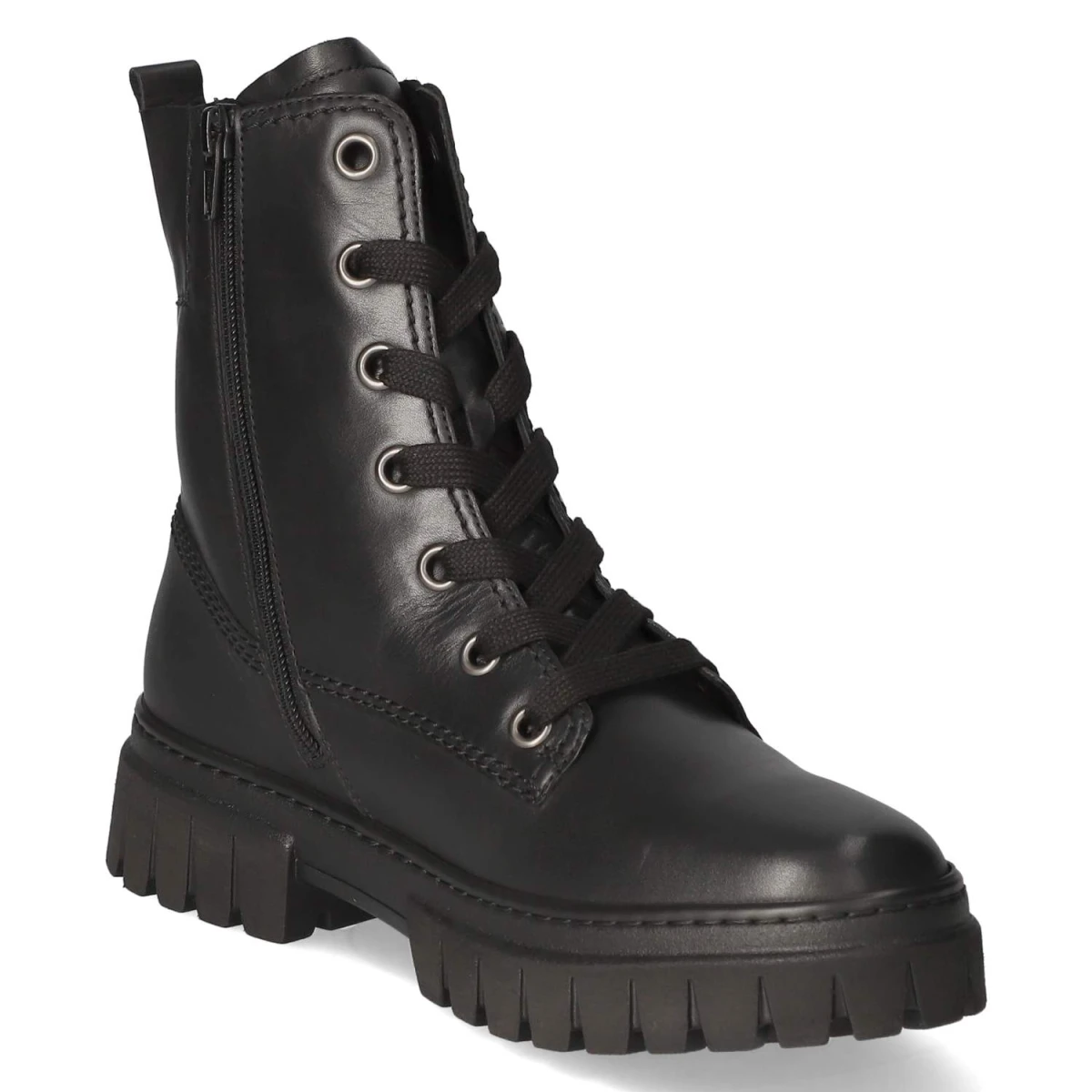 Schnürstiefeletten - schwarz (Micro)