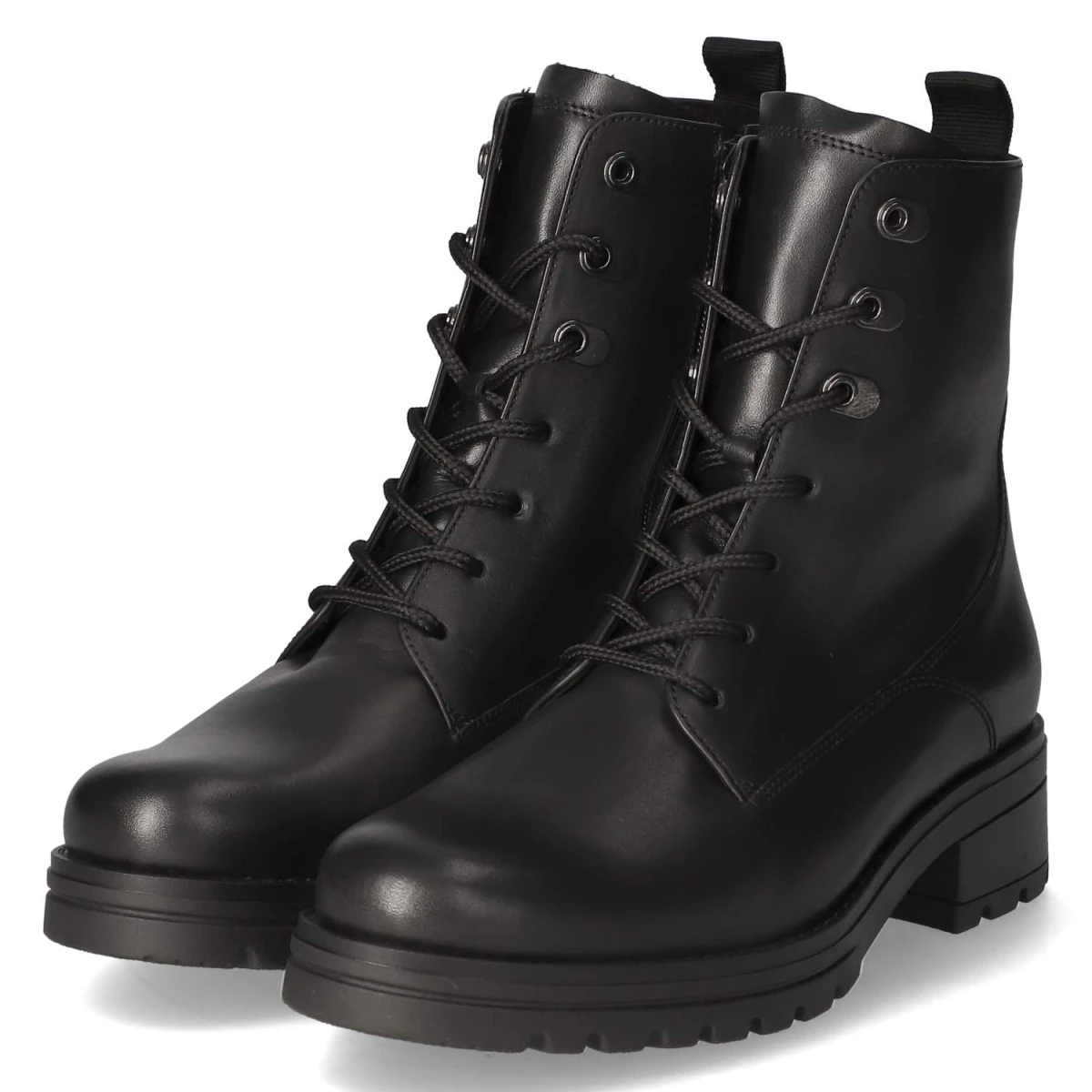 Schnürstiefeletten - schwarz (Micro)