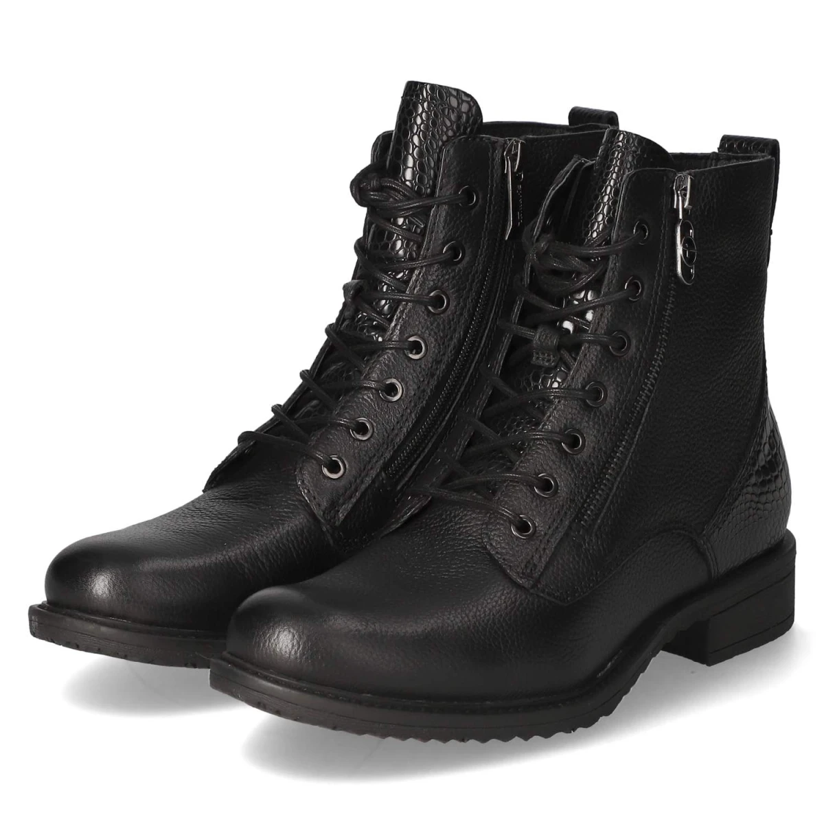Schnürstiefeletten - black