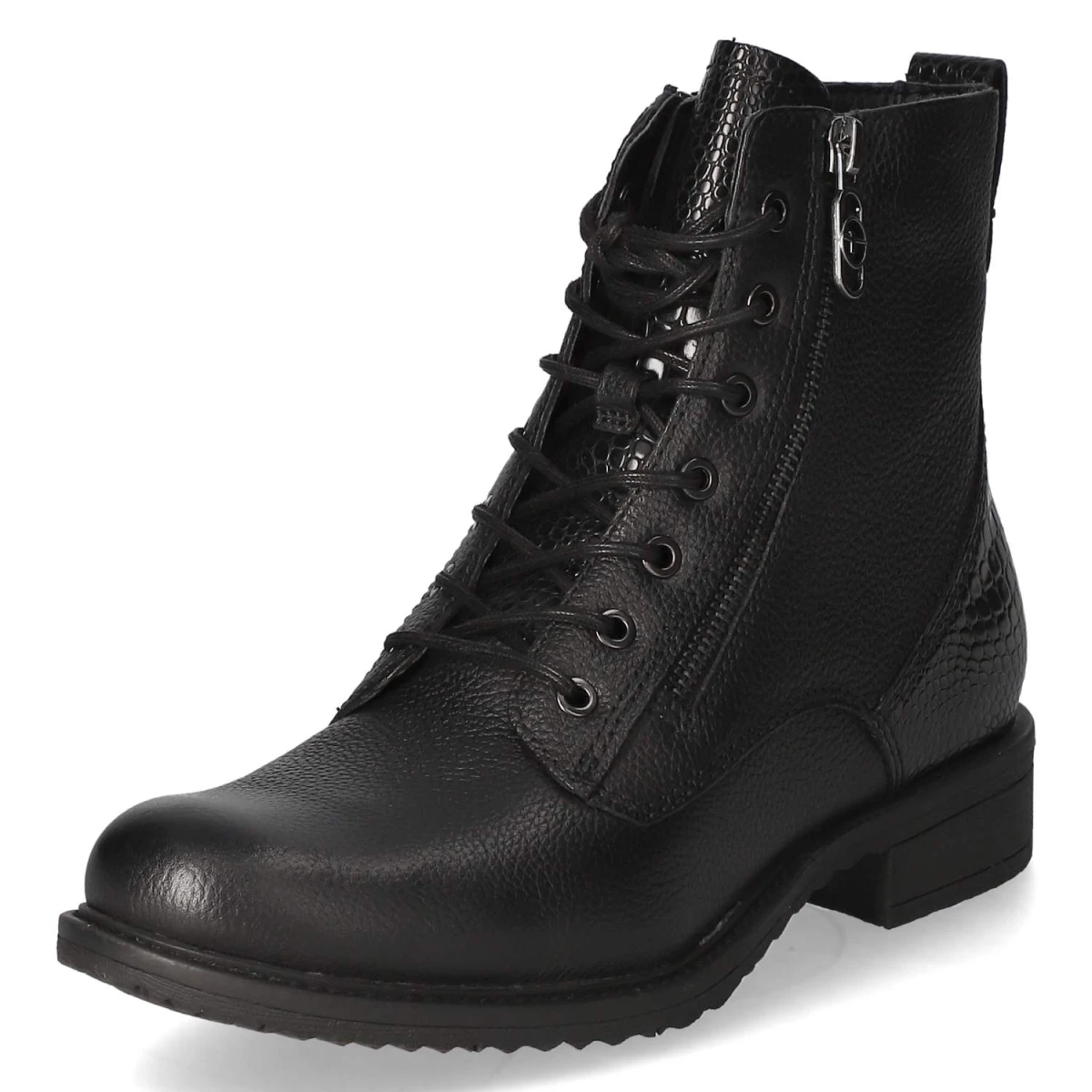 Schnürstiefeletten - black