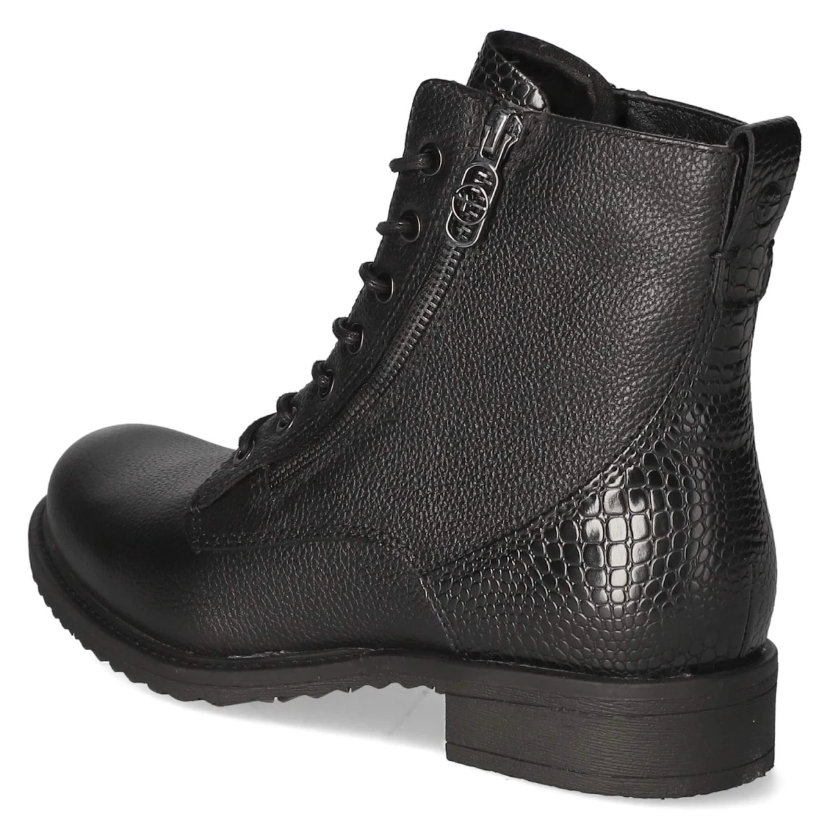 Schnürstiefeletten - black