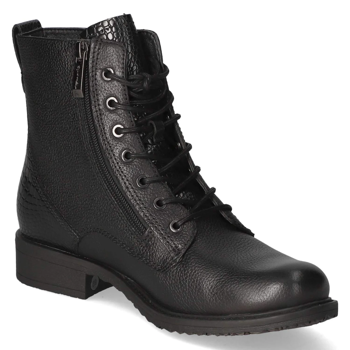 Schnürstiefeletten - black