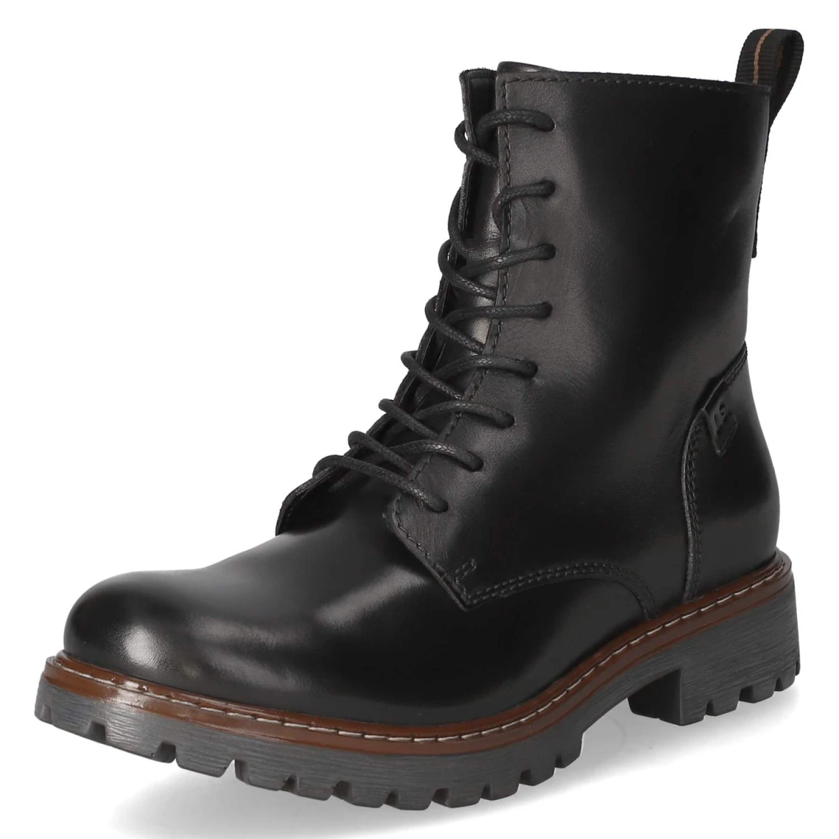 Schnürstiefeletten MARTA 02 - schwarz