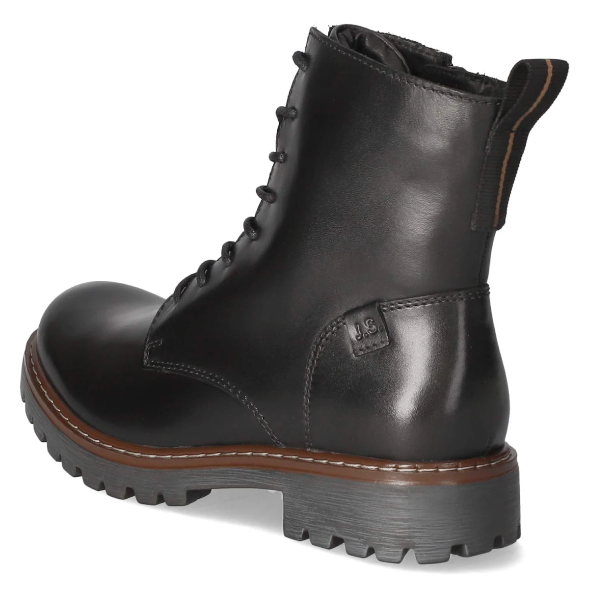 Schnürstiefeletten MARTA 02 - schwarz