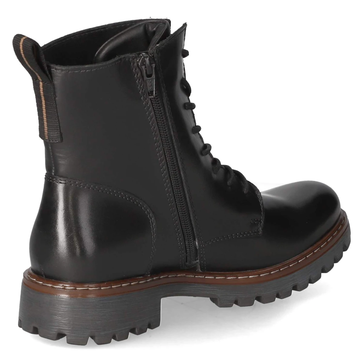 Schnürstiefeletten MARTA 02 - schwarz