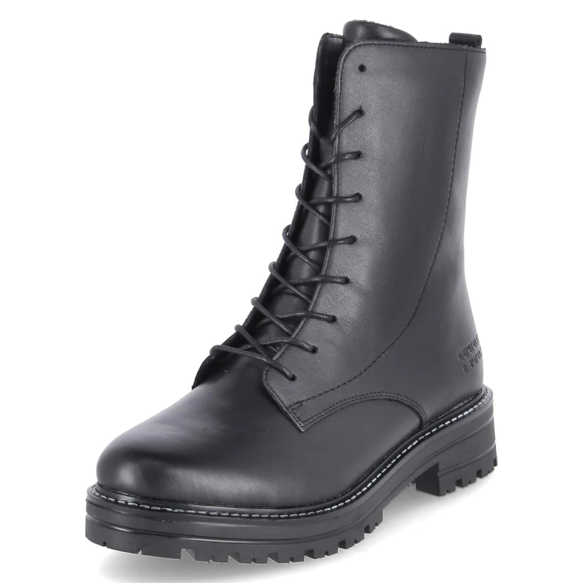 Schnürstiefeletten - schwarz