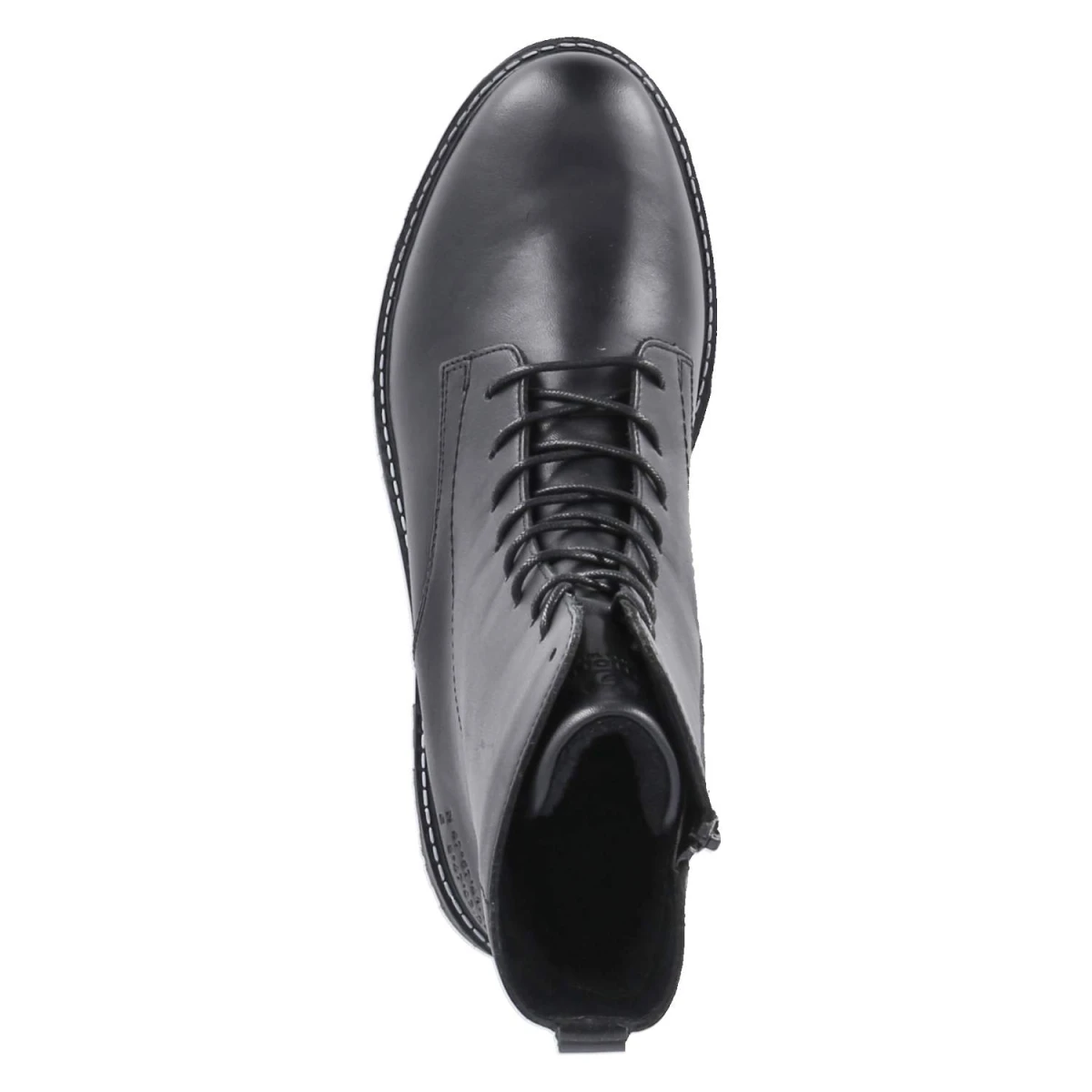 Schnürstiefeletten - schwarz