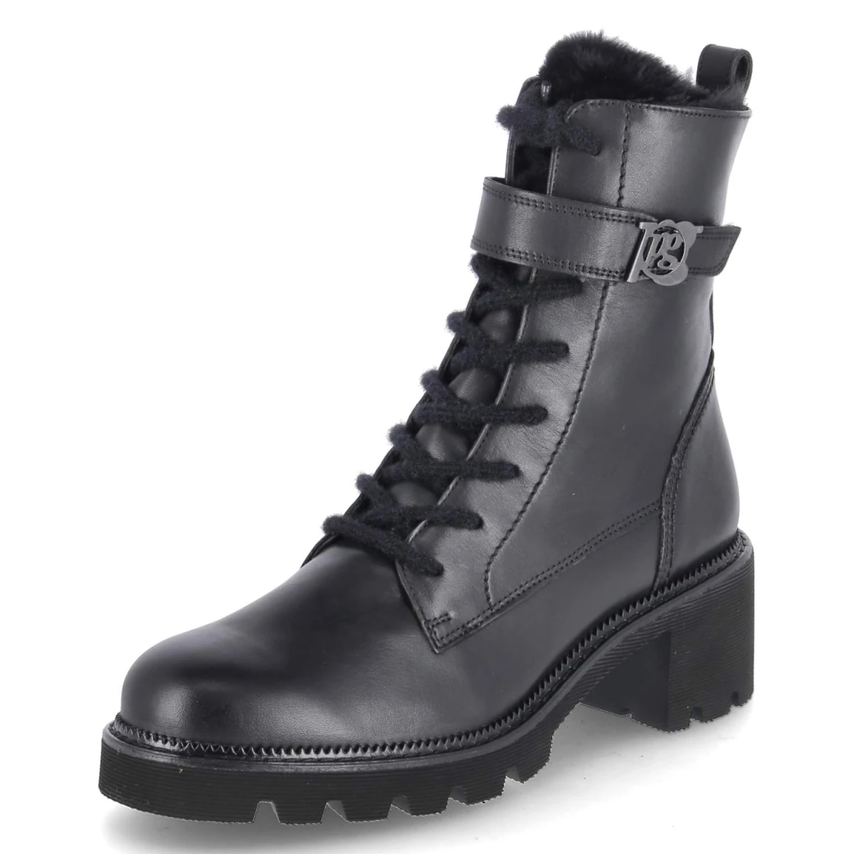 Schnürstiefeletten - BLACK