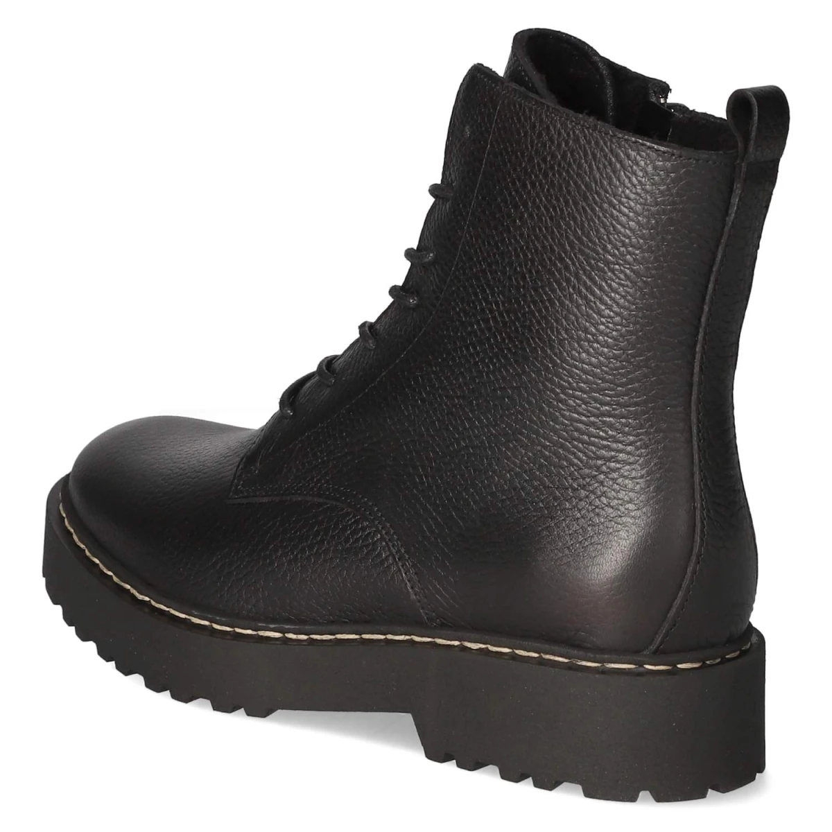 Schnürstiefeletten - BLACK