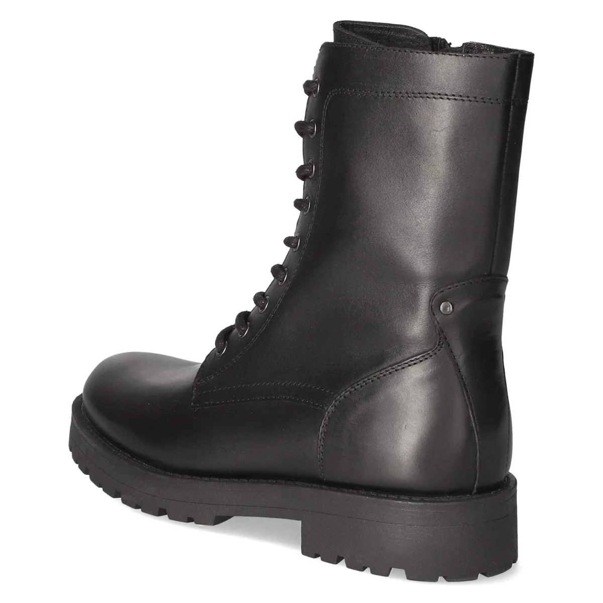 Schnürstiefeletten - BLACK