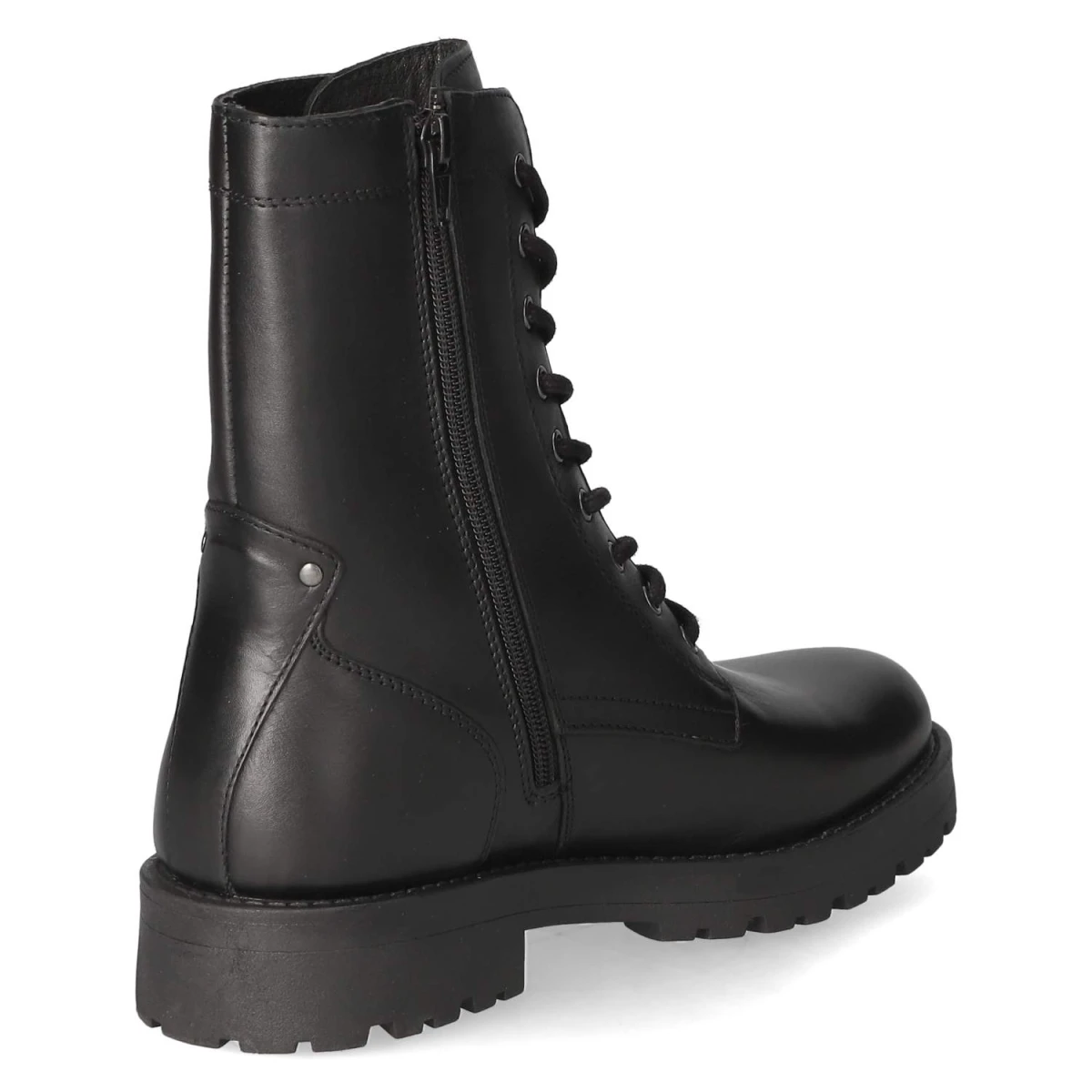 Schnürstiefeletten - BLACK