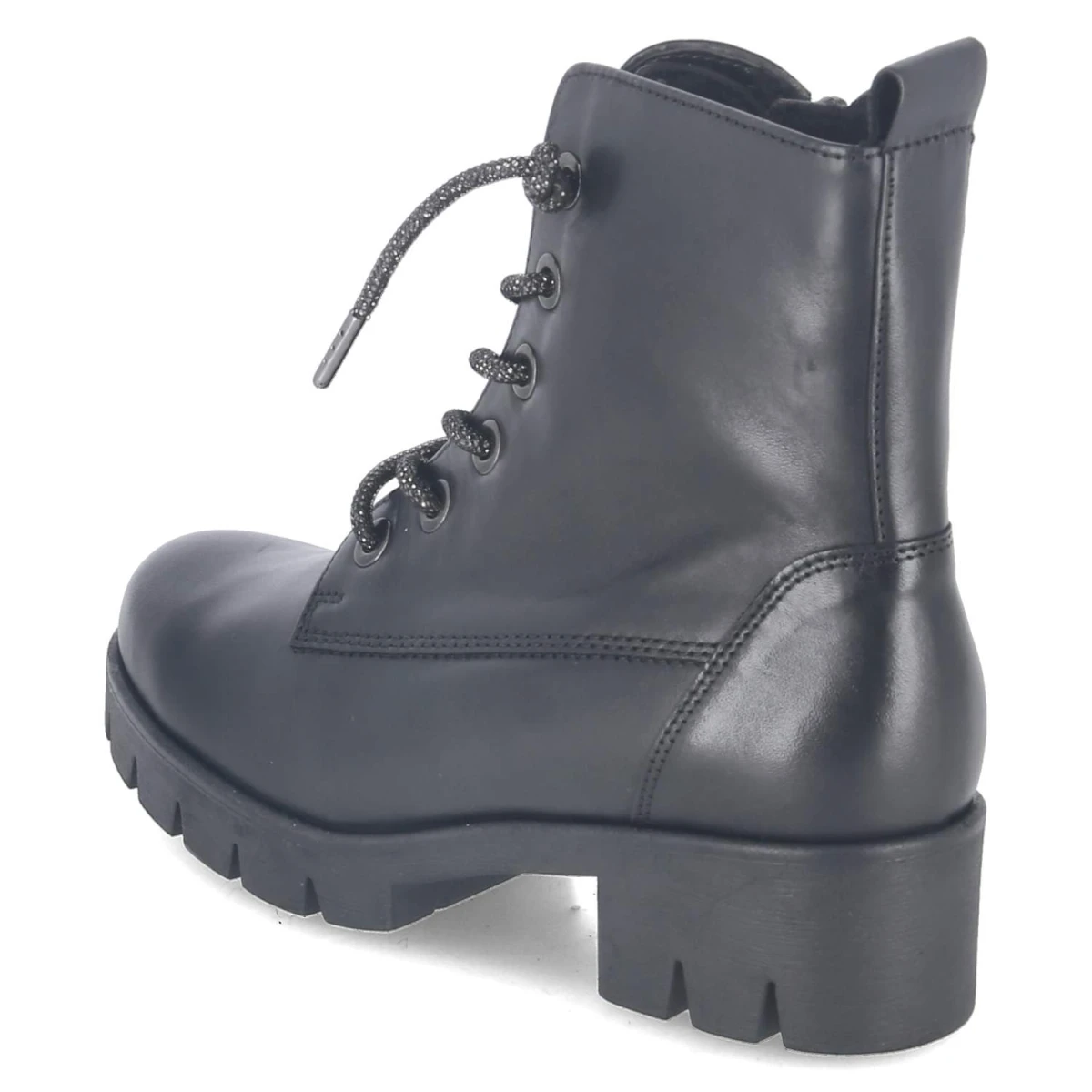 Schnürstiefeletten - schwarz(Se.Strass)