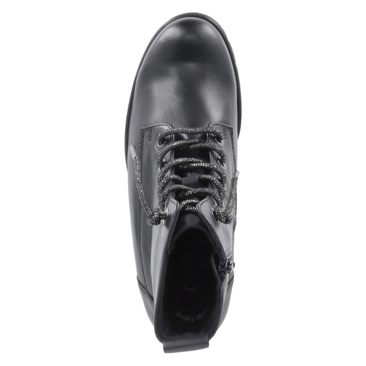 Schnürstiefeletten - schwarz(Se.Strass)
