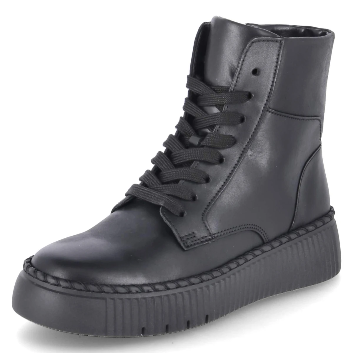 Schnürstiefeletten - SCHWARZ