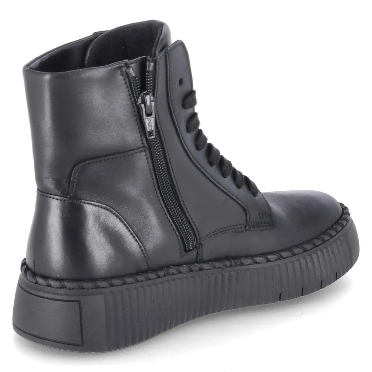 Schnürstiefeletten - schwarz