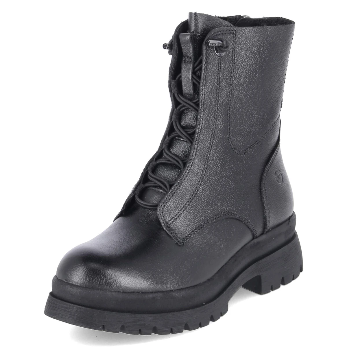 Schnürboots - BLACK LEATHER