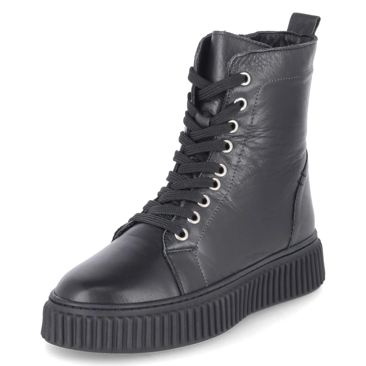 Schnürstiefeletten - SCHWARZ