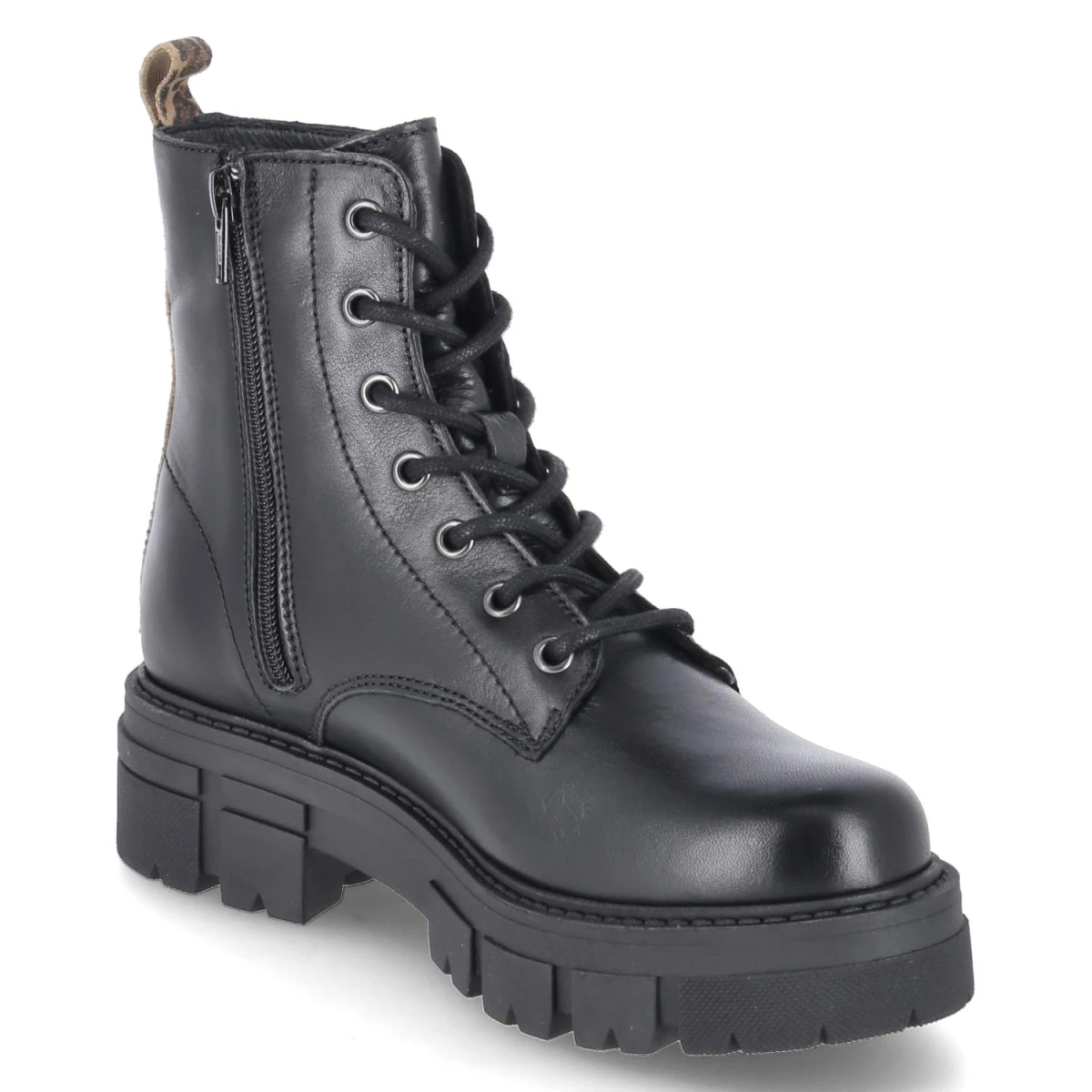Schnürboots CASTLE 1.1 - BLACK/LEO CIGAR