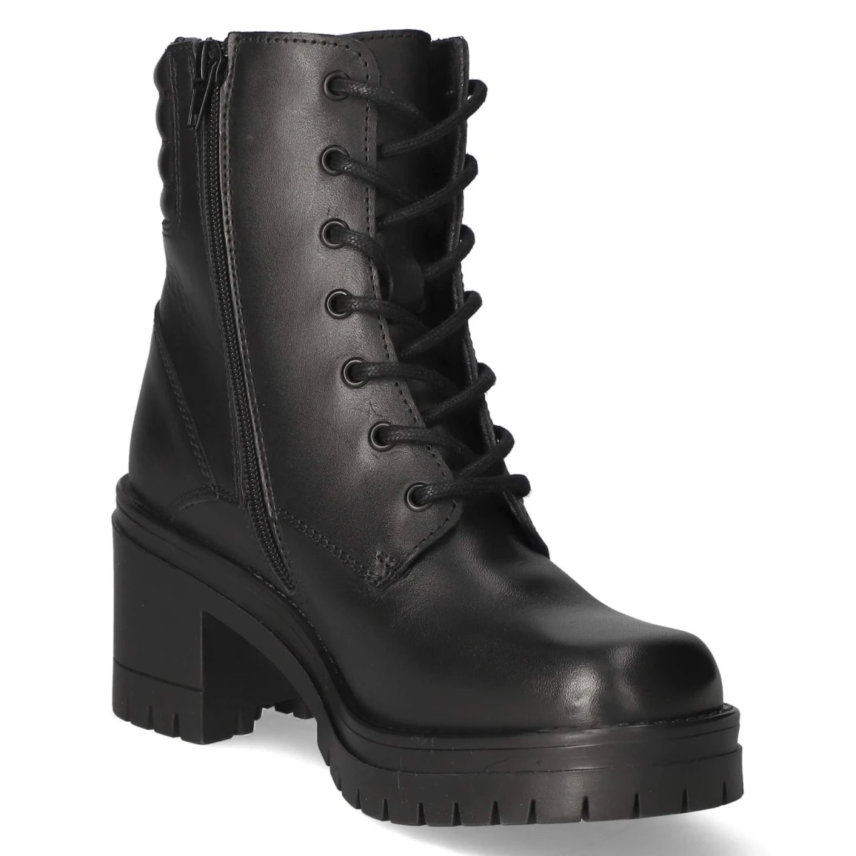 Schnürstiefeletten - black