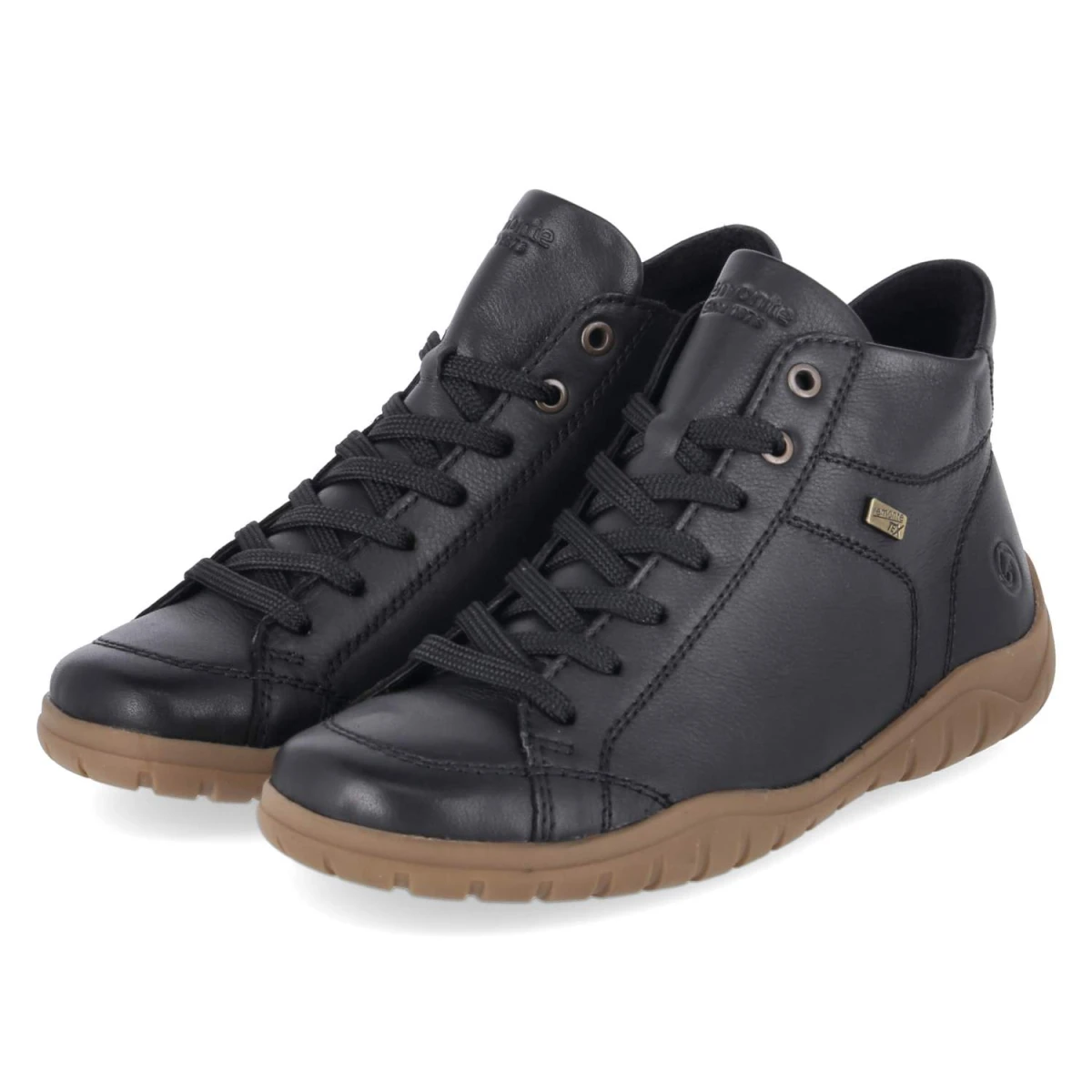 Schnürstiefeletten - schwarz