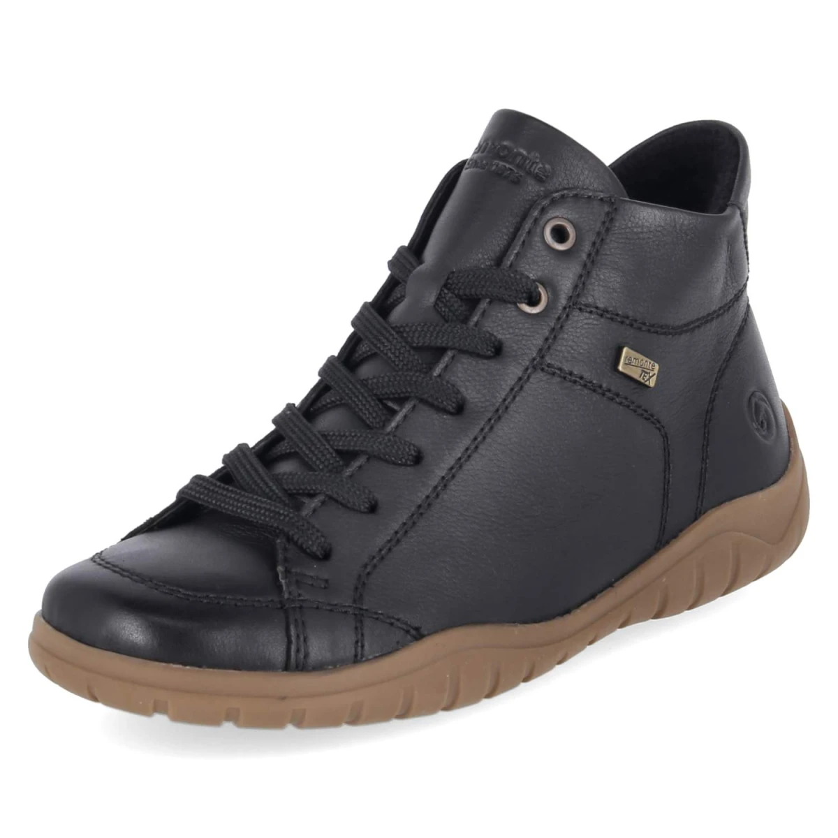 Schnürstiefeletten - schwarz