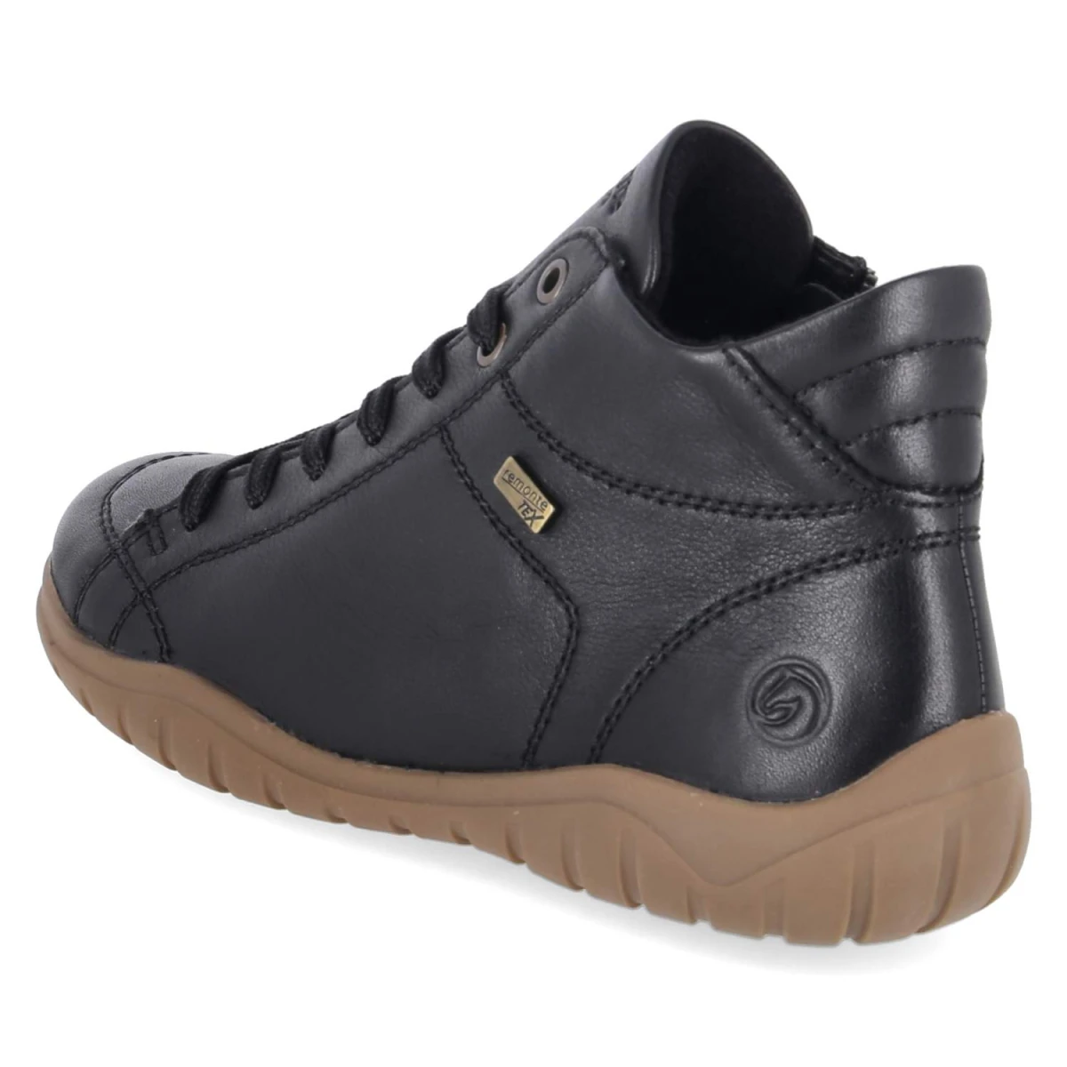 Schnürstiefeletten - schwarz