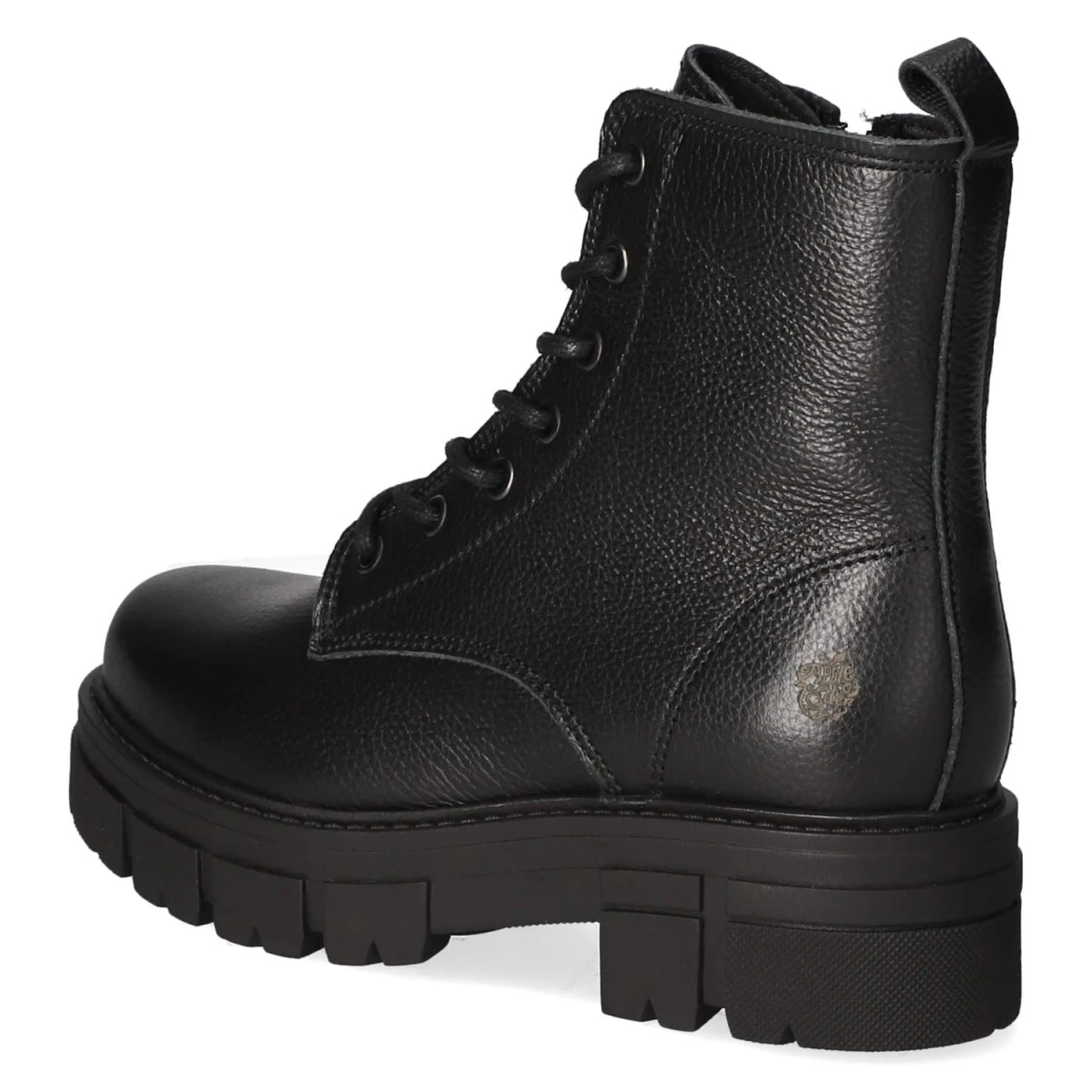 Schnürstiefeletten CASTLE - BLACK