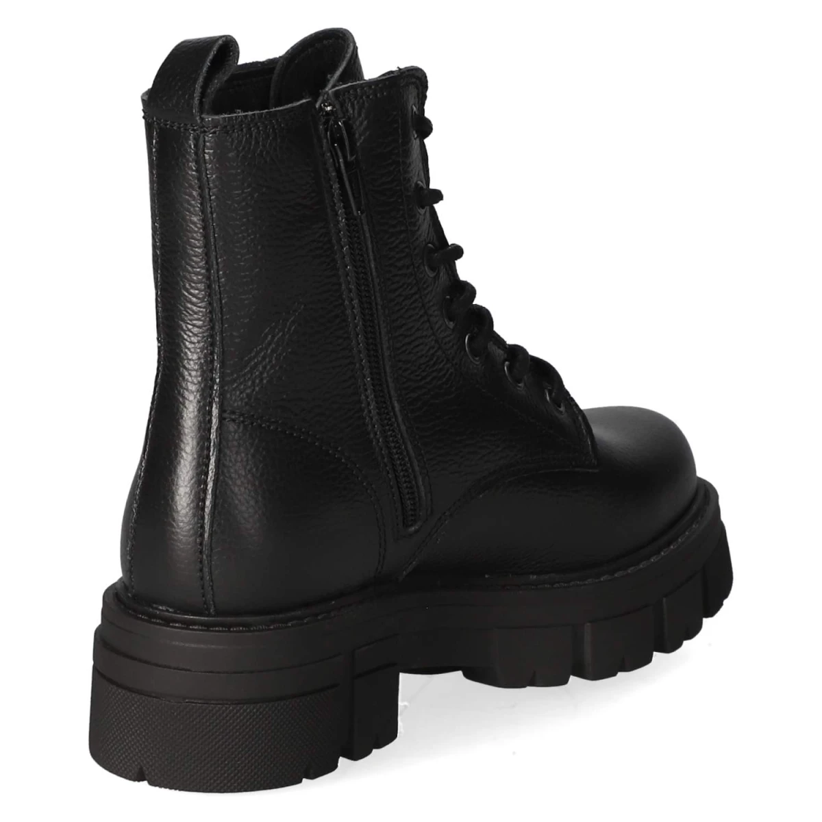 Schnürstiefeletten CASTLE - BLACK
