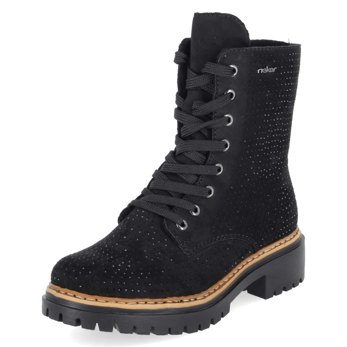 Schnürboots - schwarz