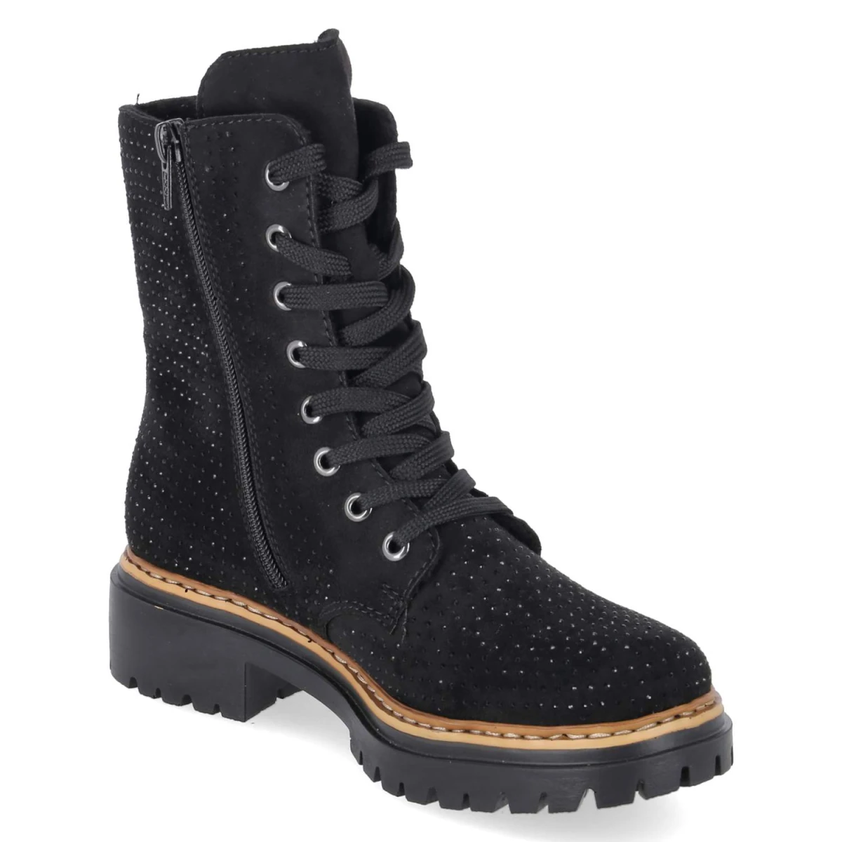 Schnürboots - schwarz