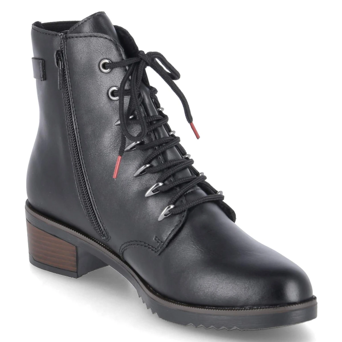 Schnürstiefeletten - schwarz/schwarz