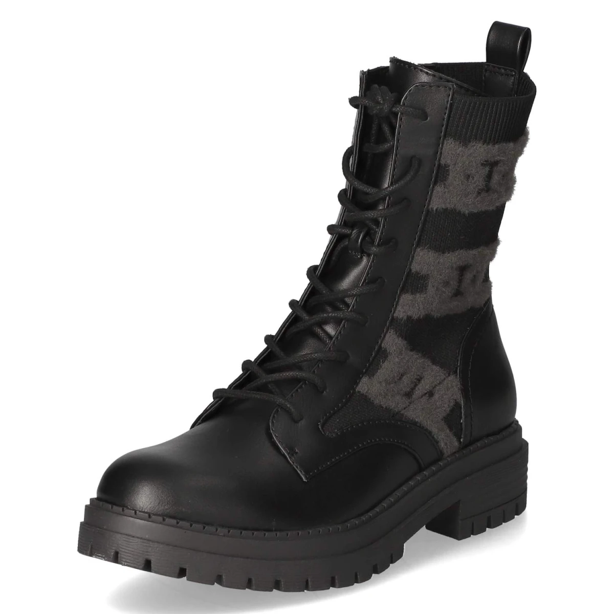 Schnürstiefeletten - black /black grey