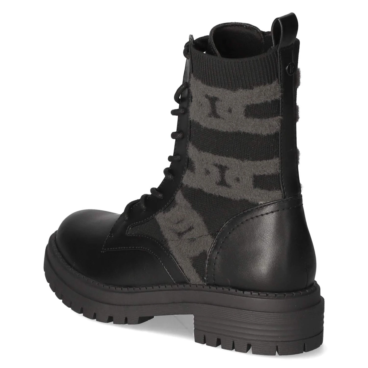 Schnürstiefeletten - black /black grey