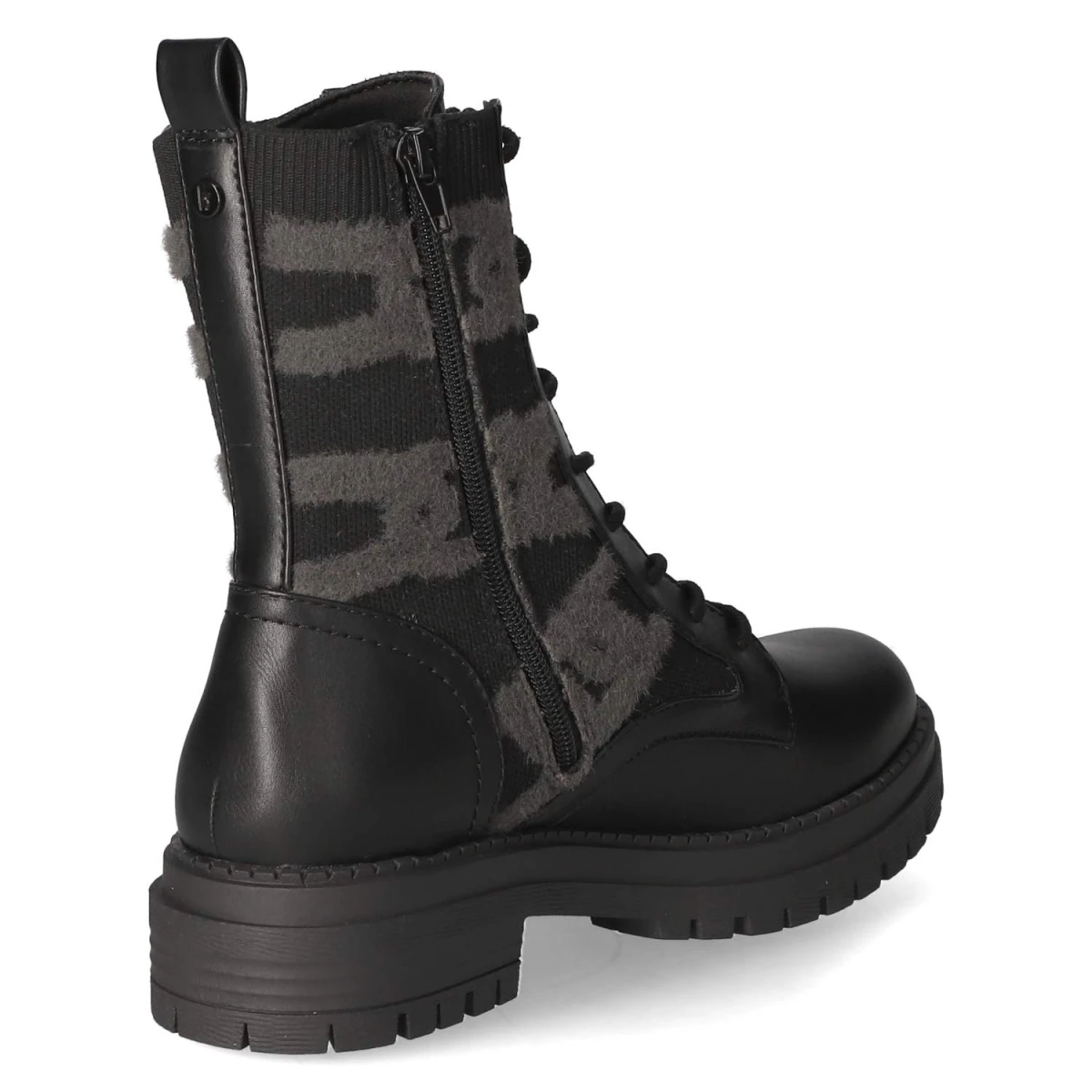 Schnürstiefeletten - black /black grey