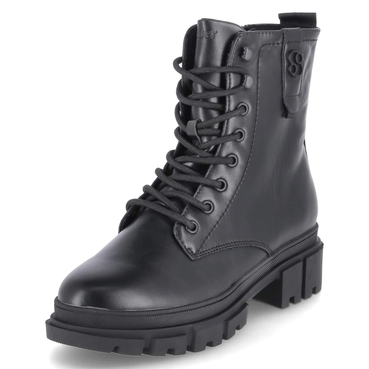 Schnürstiefeletten - black