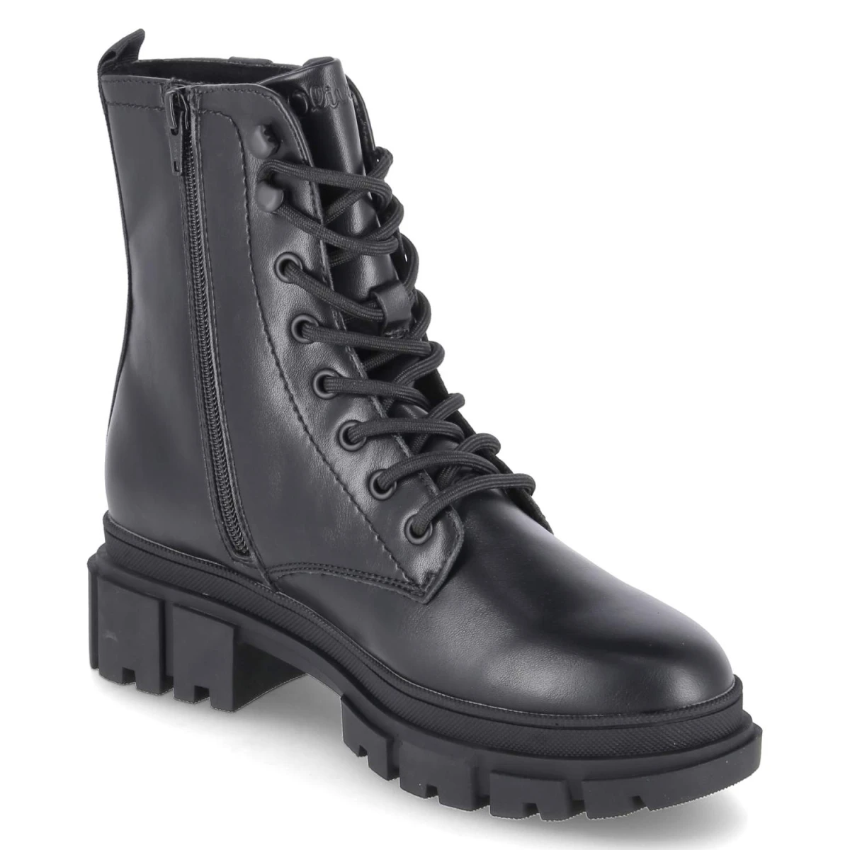 Schnürstiefeletten - black