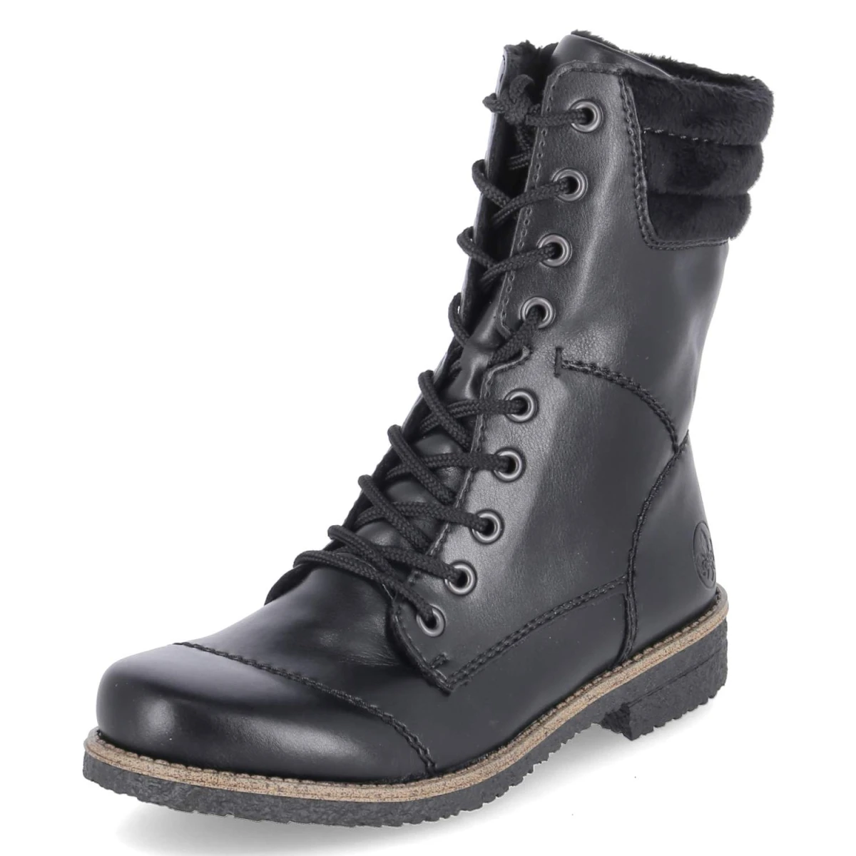 Schnürstiefeletten - schwarz/schwarz